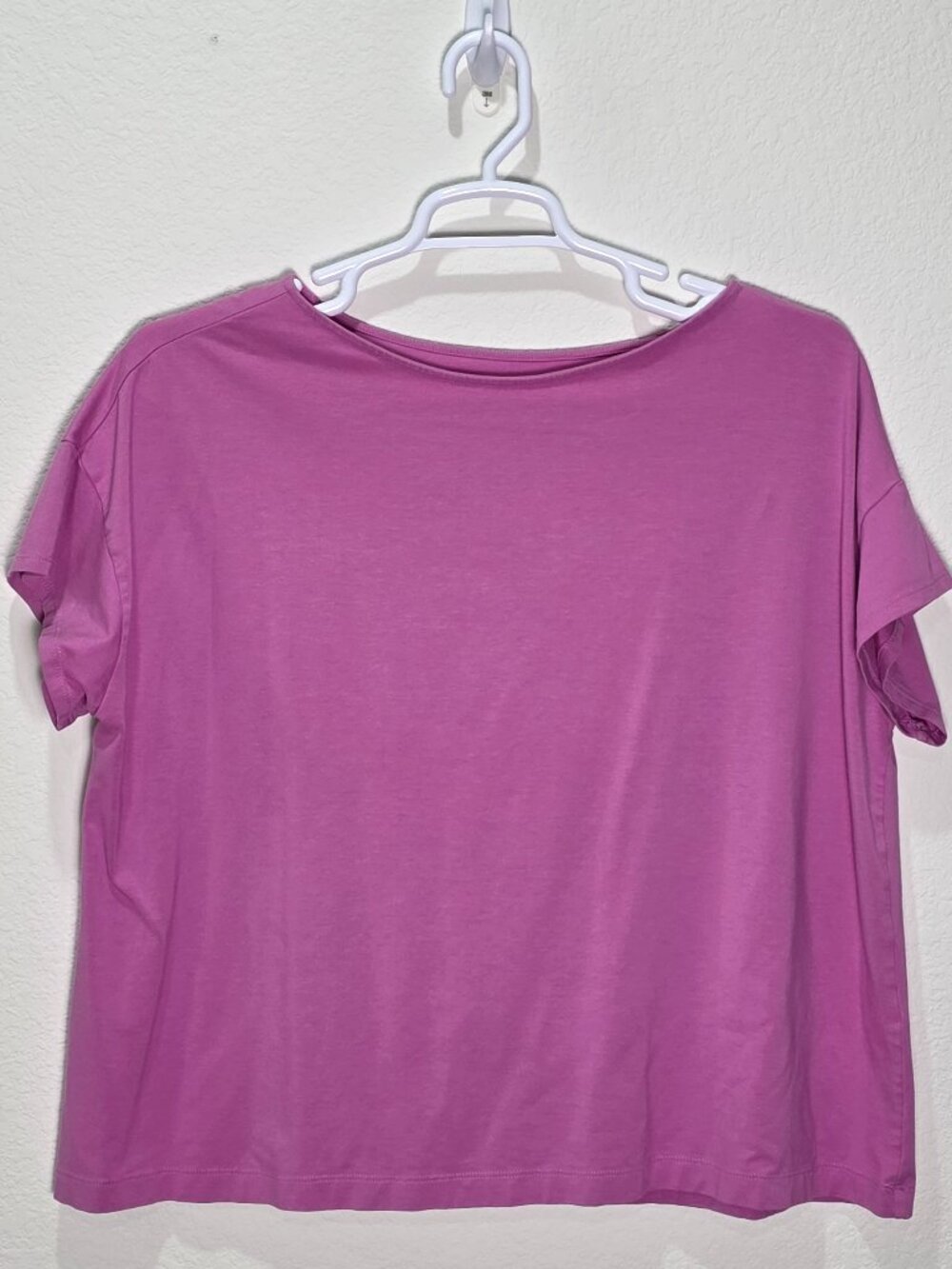 J. Jill Luxe Supima Short Sleeve Tee Pink Purple 2X Plus Size